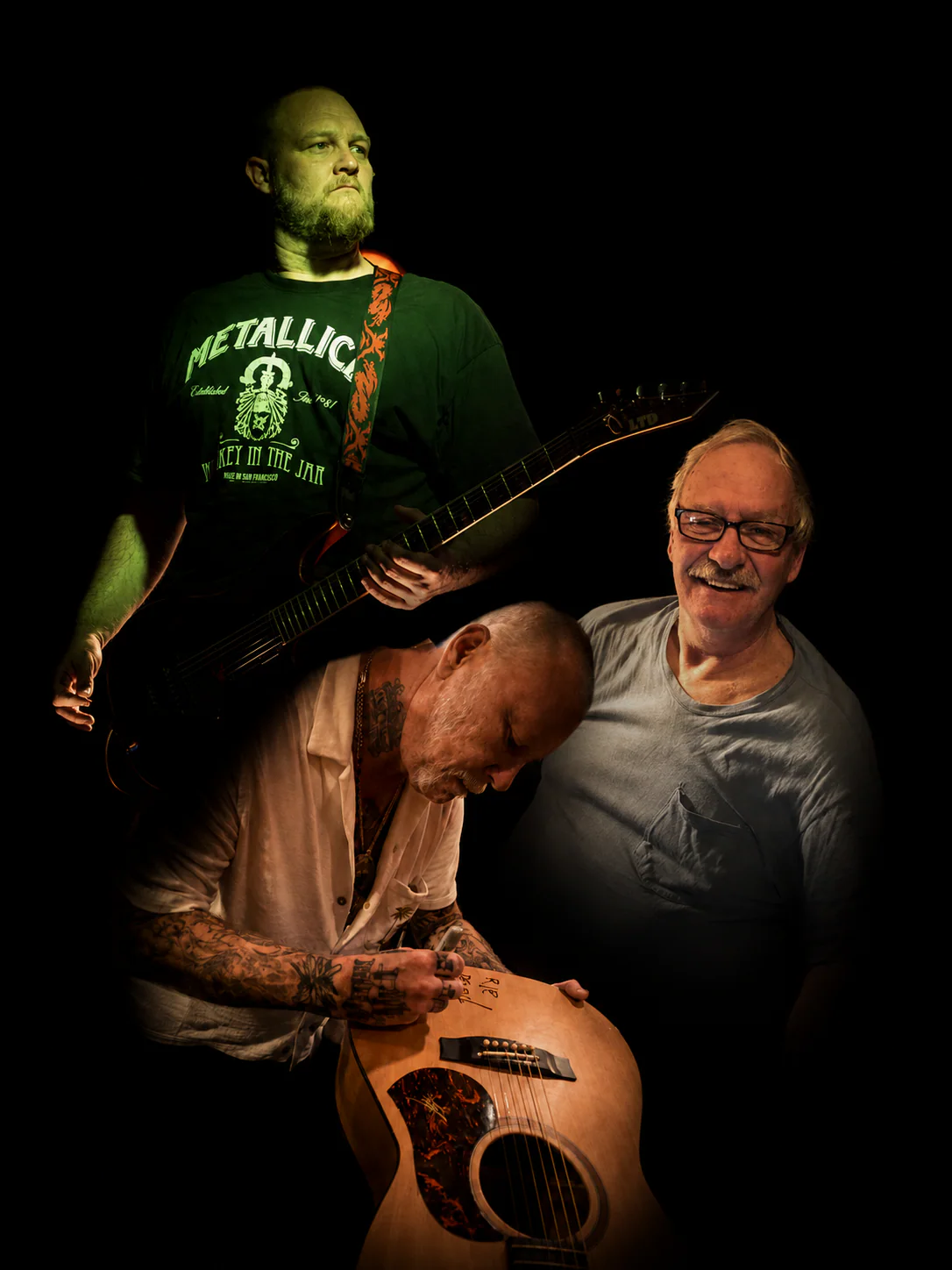 Dewey Wayne Harrell, Shaun Hopper, and Shaun's father Aaron Maxwell Hopper