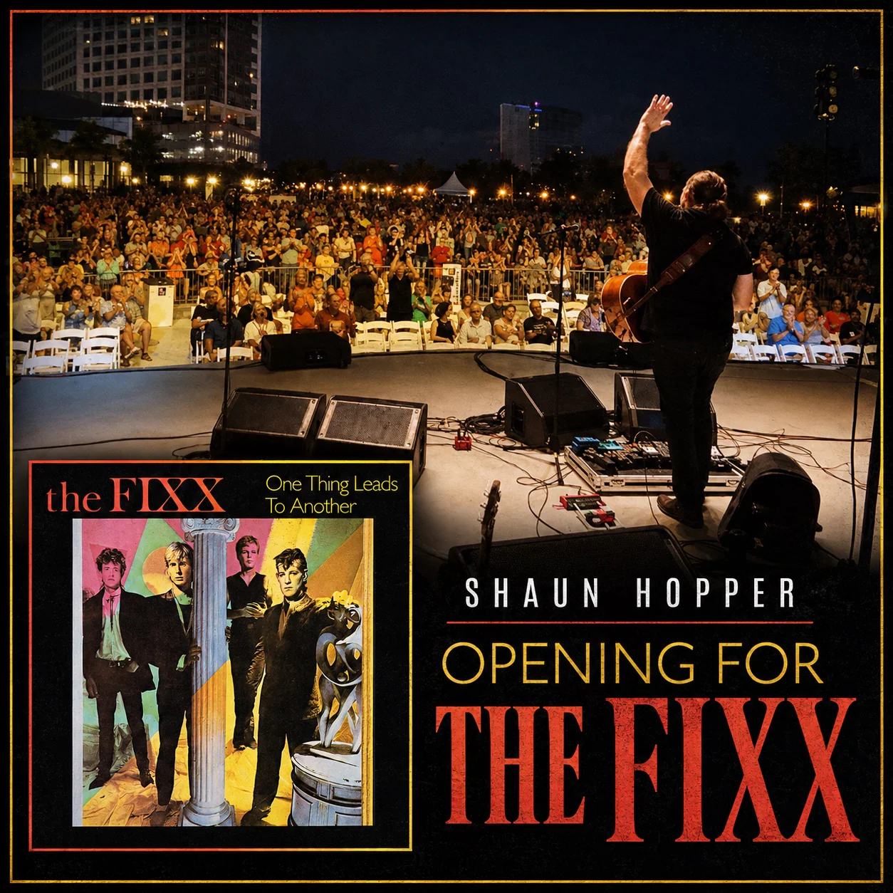 Shaun Hopper onstage before a Fort Myers crowd while opening for The Fixx
